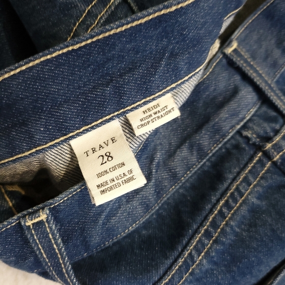 Trave Heidi Cropped Raw Hem Straight Leg Jeans - Picture 7 of 12